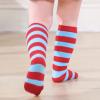 American Trends Kids Knee High Socks Athletic Soccer Socks Baseball Socks Toddler Girls 1 Pack Blue Red Stripes 3-6 Years view 2