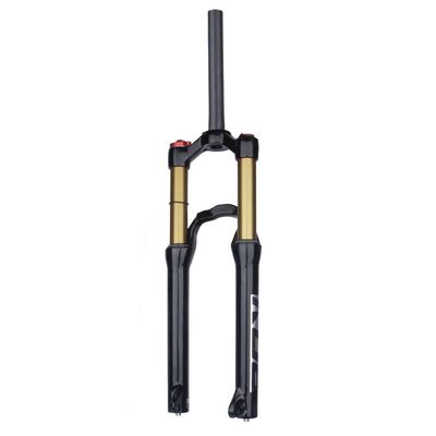HIMALO Mountain Bike Suspension Fork 24 Inch Bike Air Fork 110mm Travel Rear Bridge Fork 1-1/8 Straight Tube Front Fork Manual/Remote Lockout QR 9mm (Color : Remote)
