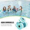WATER WEIGHTS - WATER WEIGHTS FOR POOL EXERCISE SET Sports Aquatic Exercise Dumbbells Aqua Fitness Barbells Exercise Hand Bars - Set of 2 - for Water Aerobics (Blue) view 4
