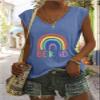 Dear Person Behind Me Shirt Christian Be Kind Dear Person Behind Me Shirt Women The World is A Better Place with You Tee Inspirational Gift Graphic Positive V Neck Tee Tank Tops Blue view 2