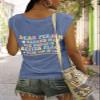 Dear Person Behind Me Shirt Christian Be Kind Dear Person Behind Me Shirt Women The World is A Better Place with You Tee Inspirational Gift Graphic Positive V Neck Tee Tank Tops Blue view 3