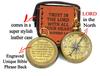 Brass Compass with Wooden Box, Christian gifts, Baptism Gifts for girl boys, graduation gifts, Religious Gifts for men, confirmation gifts for teenage girls, baptism decorations, Christmas decorations view 2