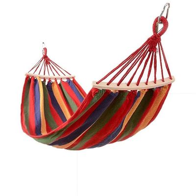 NEWCES Portable Hammock Portable Hammock Chair Camping Garden Single Swing Chair Outdoor Family Hammocks for Backpacking Beach (Color : Rojo Size : 200 x 80cm)