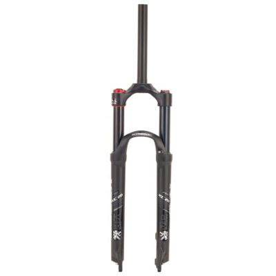 ZECHAO Air Supension Front Fork,26/27.5/29inch Aluminum Alloy 120mm Travel 1-1/8" Mountain Bike Suspension Fork QR 9mm Disc Brake (Color : Black, Size : 27.5inch)