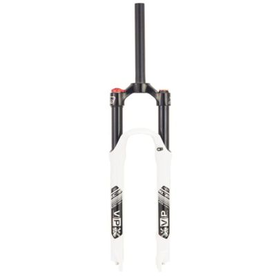 ZECHAO 26/27.5/29in Mountain Bike Suspension Fork,120mm Travel 1-1/8" Magnesium Alloy Mountain Bike Fork 9mm Quick Release Air Fork (Color : White, Size : 26inch)