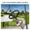 Golf Cart Steering Wheel Fit for EZGO RXV & TXT, Club Car DS, Club Car Precedent, Yamaha, Most Golf Cart (A EZGO TXT&RXV Adapter - Black) view 2