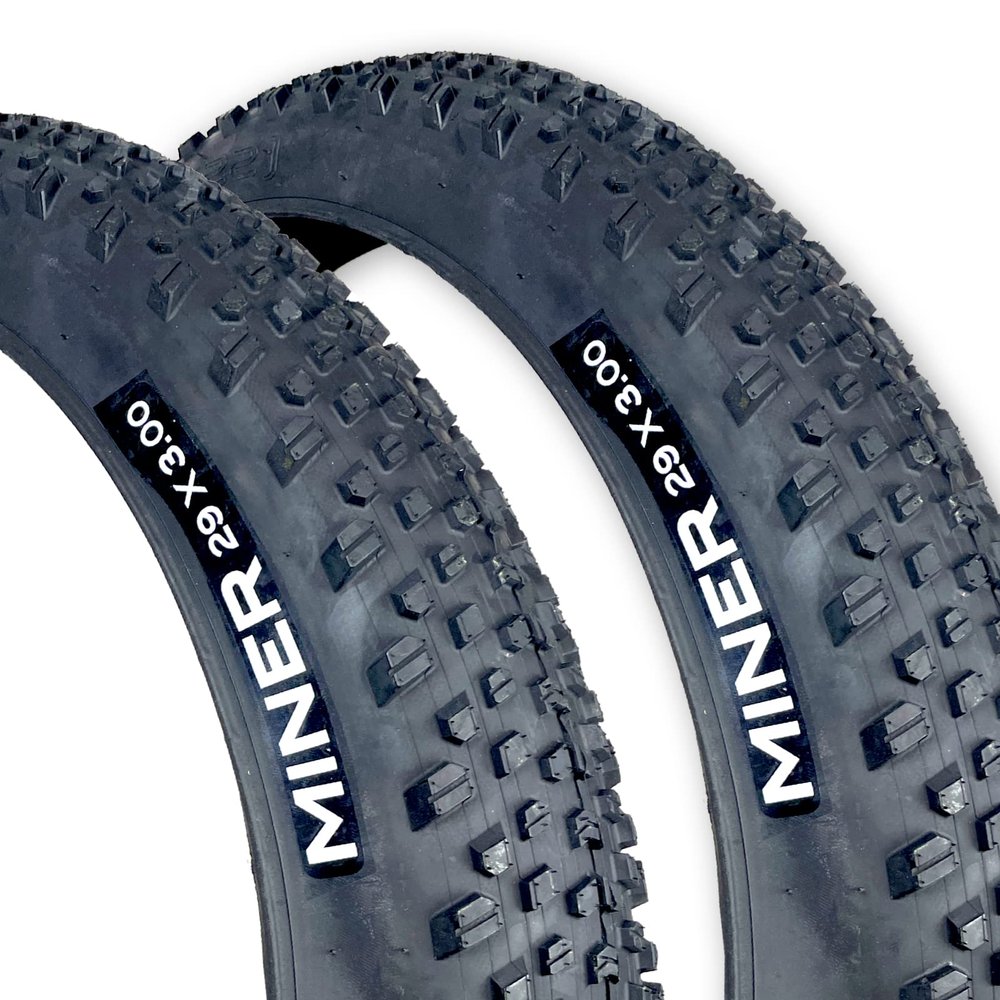 Two Duro Miner 29x3.0 Mountain Bike Tires, Folding Bead - Great Traction, Fast Rolling