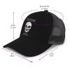 Skull-Chef Cooking Skull New Casual Baseball Cap Mesh Back Dad Hat Sun Trucks Hat Adjustable Washable Unisex view 2