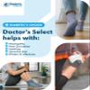 Doctor's Select Diabetic Socks for Women and Men - 4 Pairs | Green, Gray, Blue, Tan | Extra Wide Socks for Swollen Ankles and Feet | Diabetic Ankle for Women view 4