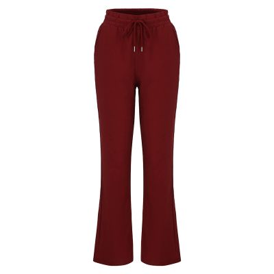 RKSTN Womens Cargo Pants High Waisted Wide Leg Pants for Women Casual Drawstring Elastic Trousers with Pockets Cotton Linen Long Straight Pants 2024