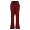RKSTN Womens Cargo Pants High Waisted Wide Leg Pants for Women Casual Drawstring Elastic Trousers with Pockets Cotton Linen Long Straight Pants 2024 view 1