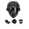 Airsoft Helmet Can Adjust ACH Tactical Helmet, and Airsoft Mask with Removable Anti-Fog Goggles is Used for Outdoor Sports of Airsoft Paintball CS Games view 2