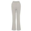 RKSTN Womens Cargo Pants High Waisted Wide Leg Pants for Women Casual Drawstring Elastic Trousers with Pockets Cotton Linen Long Straight Pants 2024 view 4