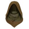 Green Wool Blend Medieval Ranger Hood with Detachable Mask  Winter Cosplay Cowl for Druid, Elf & LARP Outfits (Moss Green) view 4