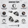 Gymreapers Hook Grip Weightlifting Tape (3 Pack) Premium Adhesive Thumb Skull Tape for Finger Protection, Powerlifting, Exercise & Cross Training - Athletic Sweat Proof Tape view 2