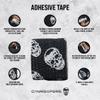 Gymreapers Hook Grip Weightlifting Tape (3 Pack) Premium Adhesive Thumb Skull Tape for Finger Protection, Powerlifting, Exercise & Cross Training - Athletic Sweat Proof Tape view 3