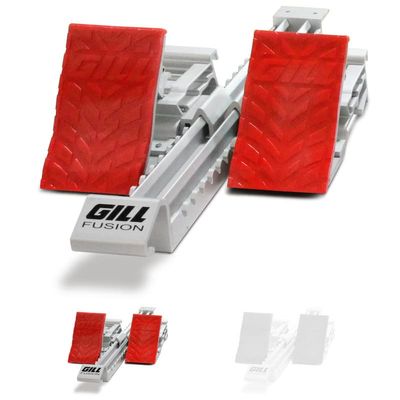 Fusion F4 Track & Field Starting Blocks - Track Blocks for Sprinting, High Level Starting Blocks Track and Field Competition, Sprinting Blocks Pedals Feature Four Angle Adjustments - Red