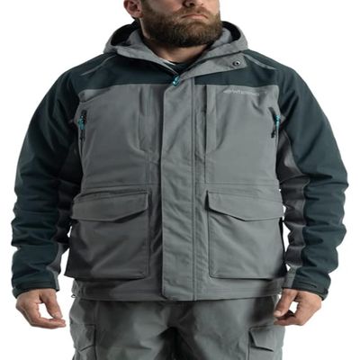 Whitewater Great Lakes Waterproof and Windproof Fishing Jacket with Ripstop Nylon (Shade, XX-Large)