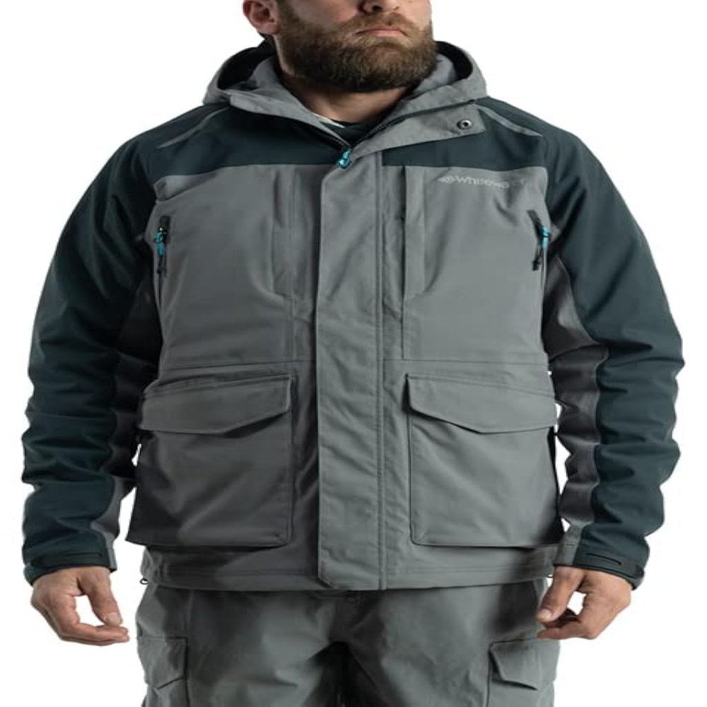 Whitewater Great Lakes Waterproof and Windproof Fishing Jacket with Ripstop Nylon (Shade, XX-Large)