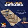 Cornhole365 Stick & Slide Cornhole Bags - 6"x6" Premium Plastic Resin Filled, Dual-Sided Canvas & Suede Cornhole Bean Bags for Sports Competition - Professional Cornhole Bags Set of 4 (Grey) view 2