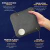 Cornhole365 Stick & Slide Cornhole Bags - 6"x6" Premium Plastic Resin Filled, Dual-Sided Canvas & Suede Cornhole Bean Bags for Sports Competition - Professional Cornhole Bags Set of 4 (Grey) view 4
