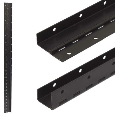 Boat Offset Piano Hinge 204379 | 32 Inch SS 16 Gauge Black
