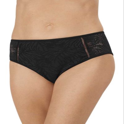 Amoena Women's Palma Medium Height Panty Bikini Bottom, Black