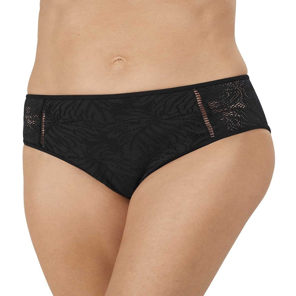 Amoena Women's Palma Medium Height Panty Bikini Bottom, Black