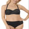 Amoena Women's Palma Medium Height Panty Bikini Bottom, Black view 3