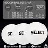 Select Club DB V22 Soccer Ball, 12-Ball Pack with Duffle Ball Bag and Hand Pump, White/Black, Size 4 view 3