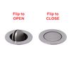 Ambassador Marine - 1-1/2 inch Drain, Flip Trap Sink Drain - with Overflow, 3/4 inch & 1 inch Hose Barb - Brushed Nickel - S01-0508-NP-W view 3