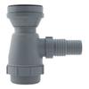 Ambassador Marine - 2 inch Drain, Trap Sink Drain, 1-1/4 inch & 1-1/2 inch Hose Barb, w/Strainer, w/Chain Stopper - Ultra-Mirror Finish - S00-1109-UP-W view 2