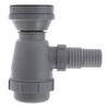 Ambassador Marine - 2 inch Drain, Trap Sink Drain, 1-1/4 inch & 1-1/2 inch Hose Barb, w/Strainer, w/Chain Stopper - Ultra-Mirror Finish - S00-1109-UP-W view 4