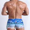 Bang Men's Swimwear Mini Shorts - Quick-Dry All-Use Premium Beach Trunks Square Cut (Wish You were HERE - L) view 3