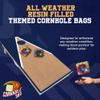 Cornhole365 Themed Cornhole Bags - All-Weather, Heavy-Duty Polyester Fabric, Resin Filling, Double-Stitched Duck Cloth - Professional Corn Hole Bean Bags for Indoor & Outdoor Use - Tye Dye - Set of 8 view 2
