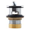 Ambassador Marine - 1-1/2 inch Drain, Flip Drain - with Overflow, Straight, 1-1/4 inch-M Thread Adapter - Chrome - S01-0504-CP-W view 2
