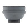 Ambassador Marine - 2 inch Drain, Straight Drain, Low Profile, 1-1/4 inch-M Thread, w/Strainer, w/Chain Stopper - Ultra-Mirror Finish - S00-1104-UP-W view 2