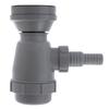 Ambassador Marine - 2 inch Drain, Trap Sink Drain, 3/4 inch & 1 inch Hose Barb, w/Strainer, w/Chain Stopper - Ultra-Mirror Finish - S00-1108-UP-W view 4