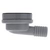 Ambassador Marine - 2 inch Drain, 95 Degree Drain, Low Profile w/Strainer, 1 inch Hose Barb, w/Chain Stopper - Ultra-Mirror Finish - S00-1102-UP-W view 4