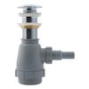 Ambassador Marine - 1 3/4 inch Drain, Touch Trap Sink Drain - with Cover - no Overflow, 3/4 inch & 1 inch Hose Barb - Chrome - V03-0708-CP-W view 2