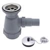 Ambassador Marine - 2 inch Drain, Trap Sink Drain, 1-1/4 inch & 1-1/2 inch Hose Barb, w/Chain Stopper - Ultra-Mirror Finish - S00-0109-UP-W view 1