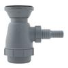 Ambassador Marine - 2 inch Drain, Trap Sink Drain, 3/4 inch & 1 inch Hose Barb, w/Chain Stopper - Ultra-Mirror Finish - S00-0108-UP-W view 2