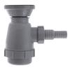 Ambassador Marine - 2 inch Drain, Trap Sink Drain, 3/4 inch & 1 inch Hose Barb, w/Chain Stopper - Ultra-Mirror Finish - S00-0108-UP-W view 4