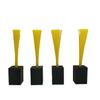 Markwort Foam Base Plugs with Red Bristles - 4 Pack Black view 1