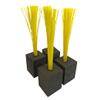Markwort Foam Base Plugs with Red Bristles - 4 Pack Black view 2