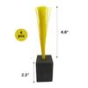 Markwort Foam Base Plugs with Red Bristles - 4 Pack Black view 3
