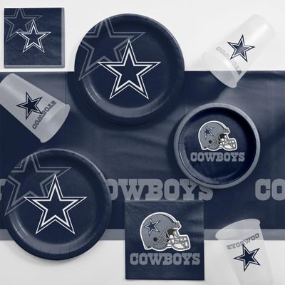 Trendware Dallas Cowboys Game Day Party Supplies Kit, Serves 8, Officially Licensed