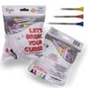 Voodoo Golf Premium Wooden Golf Tees 2-1/8" (54mm), 2-3/4" (70mm), 3-1/4" (83mm) | 50 Assorted Count | Accessories | Funny Gift | Wood Golf Tee view 1