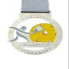 Pickleball Medal - Silver - 3' Pickleball Medal Award with Free Ribbon, One Size view 1
