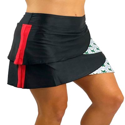 1002 - The Ohio State Game Day Buckeye Performance Skort/Black Black X-Small